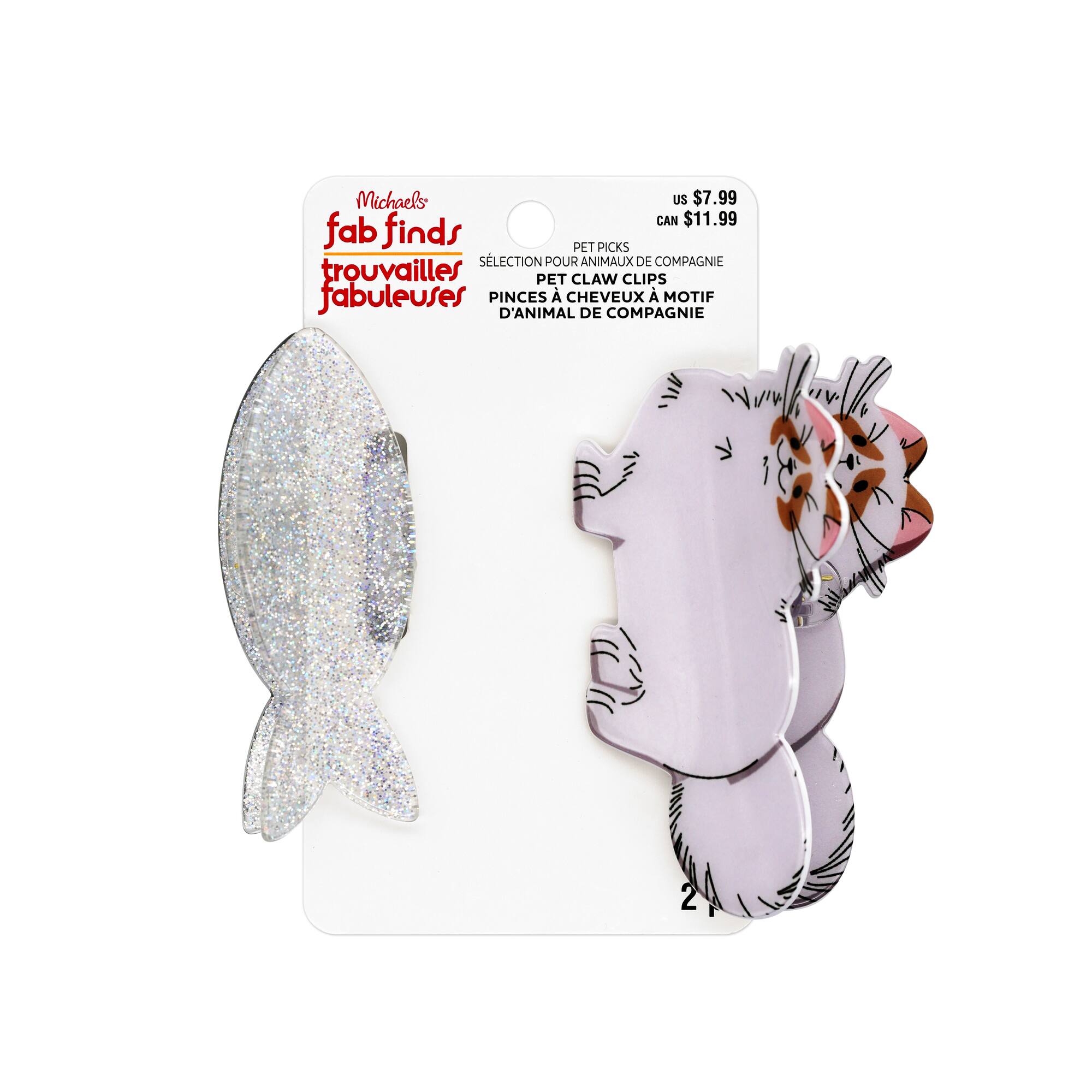 Assorted Pet Claw Clip Set by Fab Finds, 1pc.